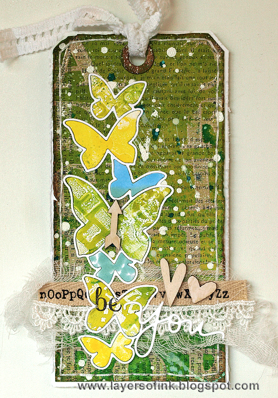 Layers of ink - Vibrant Happy Inky Tags