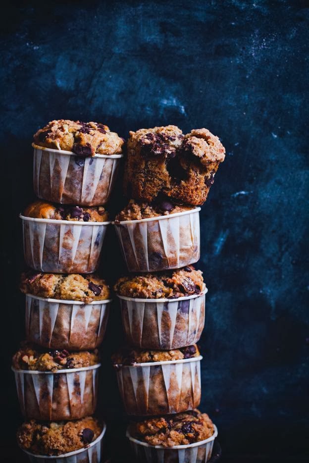 muffin banana e gocce di cioccolato / muffins banana and chocolate chip recipe