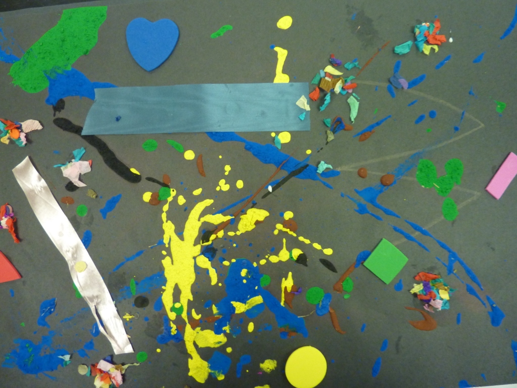 Mary's Art Spot Kindergarten Jackson Pollock Paintings