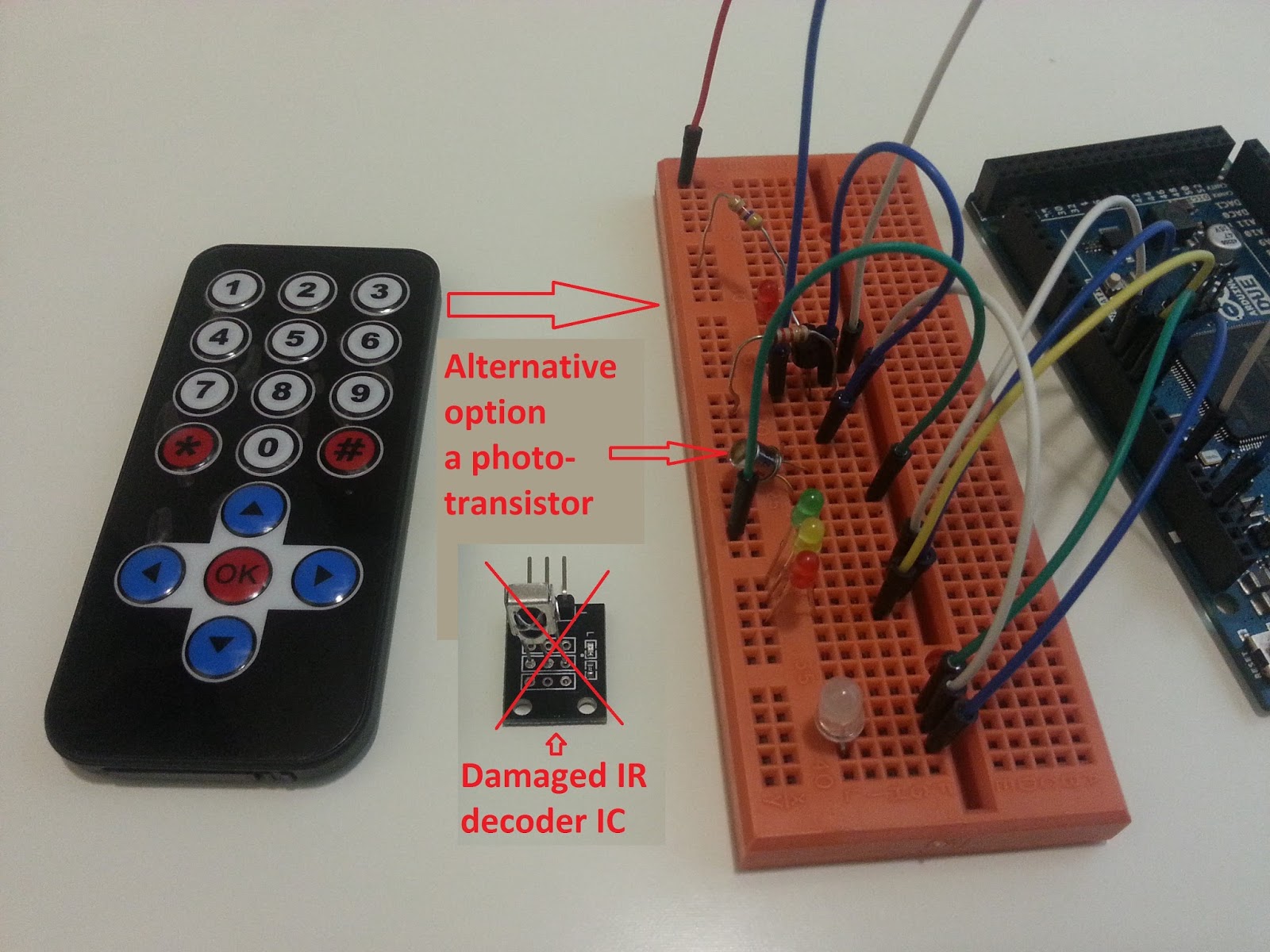 Electromania Home built IR Remote receiver or Demodulator using