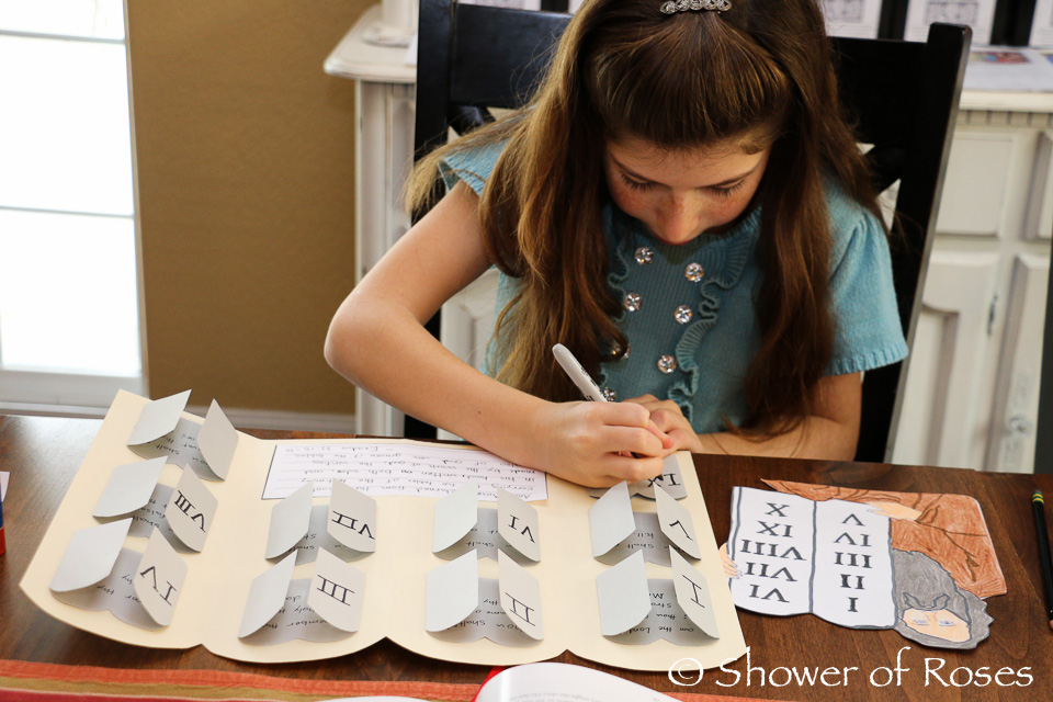 Shower of Roses The Ten Commandments Lap Book {Catechism Craft with