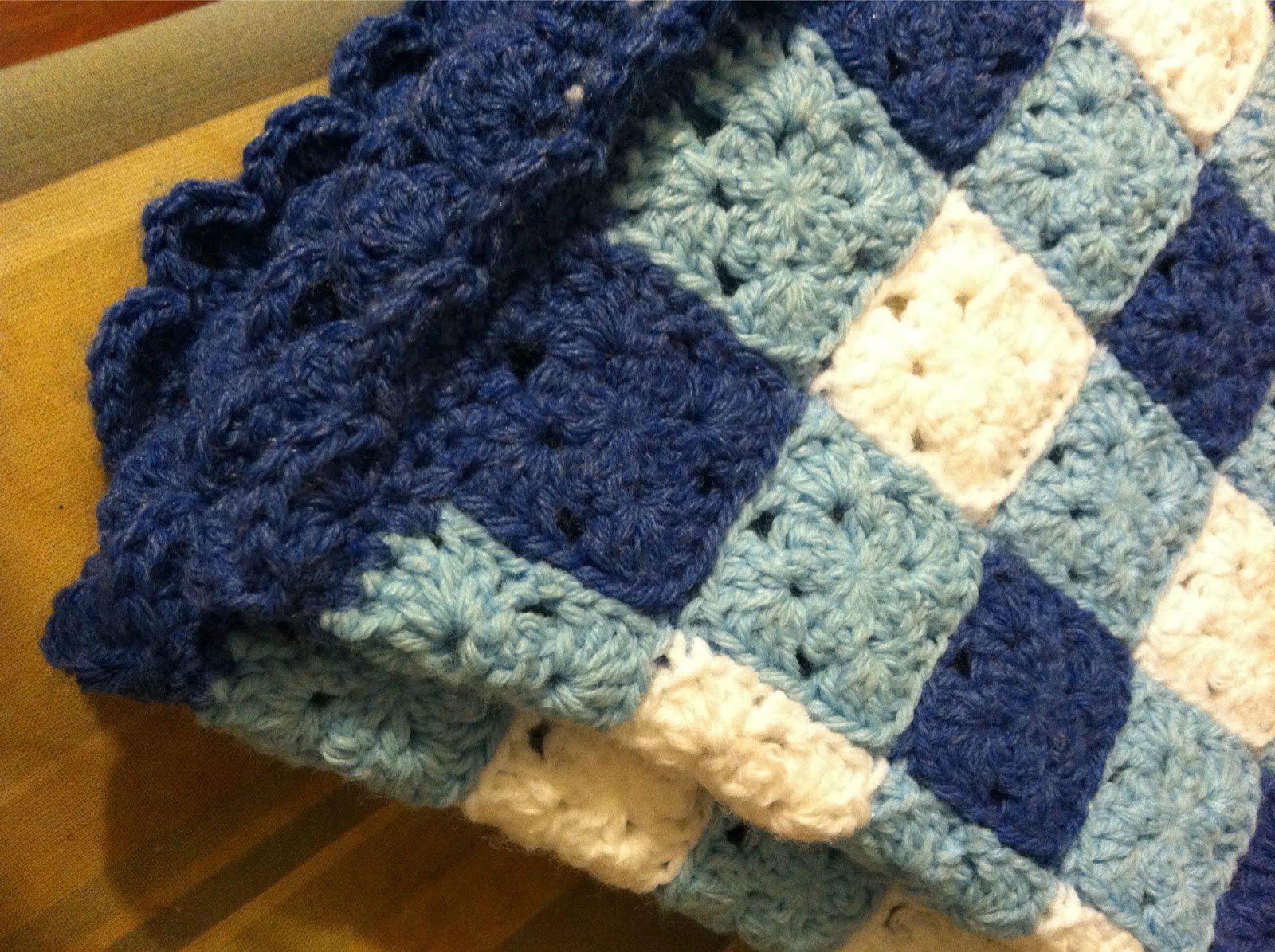 Crochet Every Day November 16 Baby Gingham Blanket COMPLETED