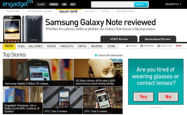Answers to Questions at Engadget.com