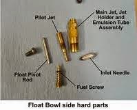 Gambar main jet & pilot jet Cara Membersihkan Karburator