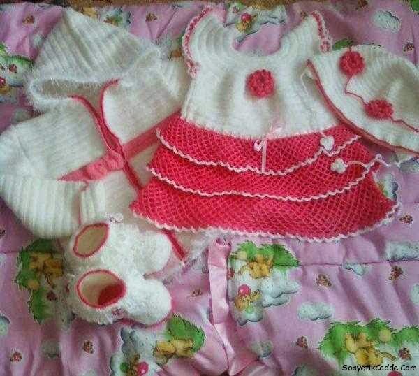 El Örgüsü Kız Bebek Elbiseleri Moda Hobi Kadın Sitesi