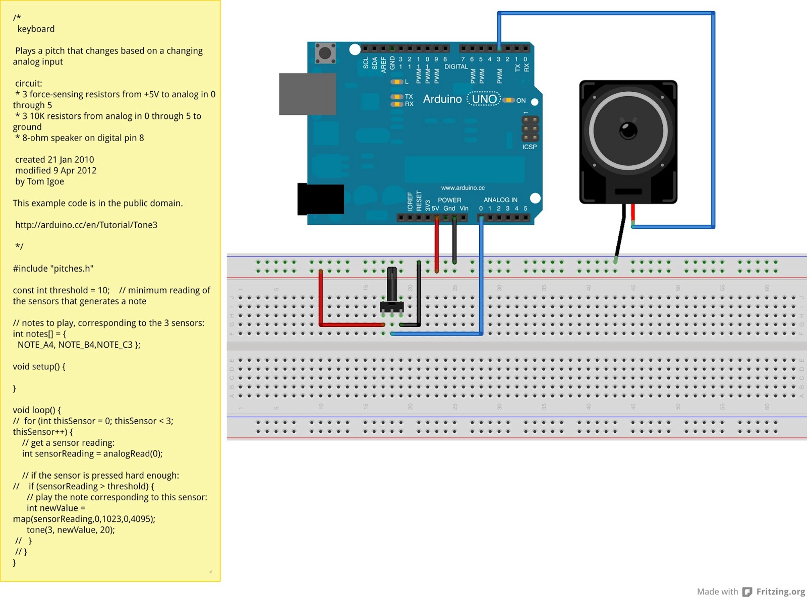 Arduino force sensor