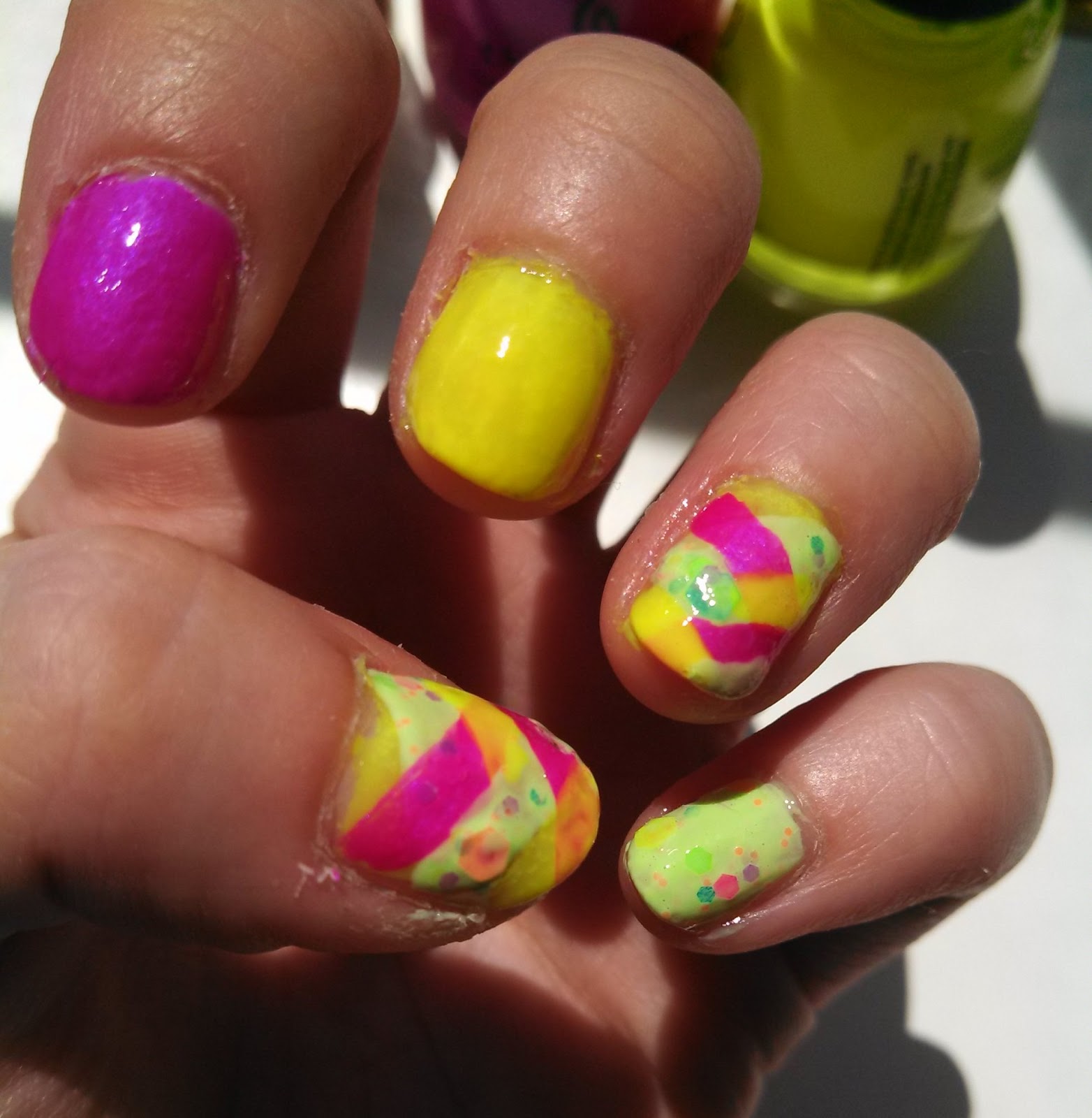 Nail Polish? Nail Polish! June Nail Art Challenge June 1st Summer Nails