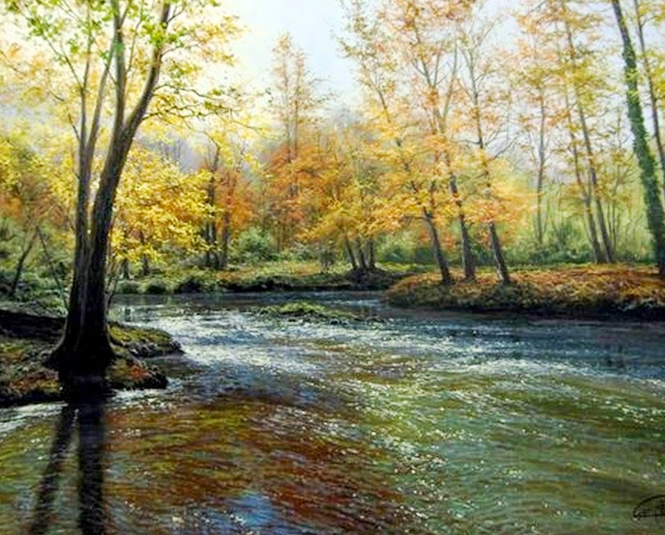 Paisajes Pintados En Oleos Paisajes Paisaje Para Pintar Pinturas De Paisajes