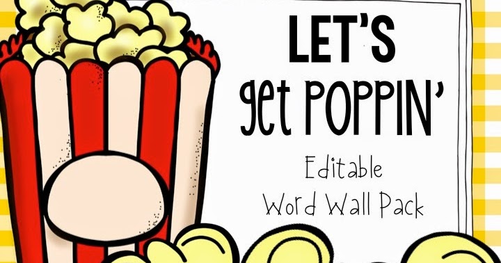 Color Me Kinder Poppin Words Word Wall Pack Color Me Kinder Poppin Words Word Wall Pack