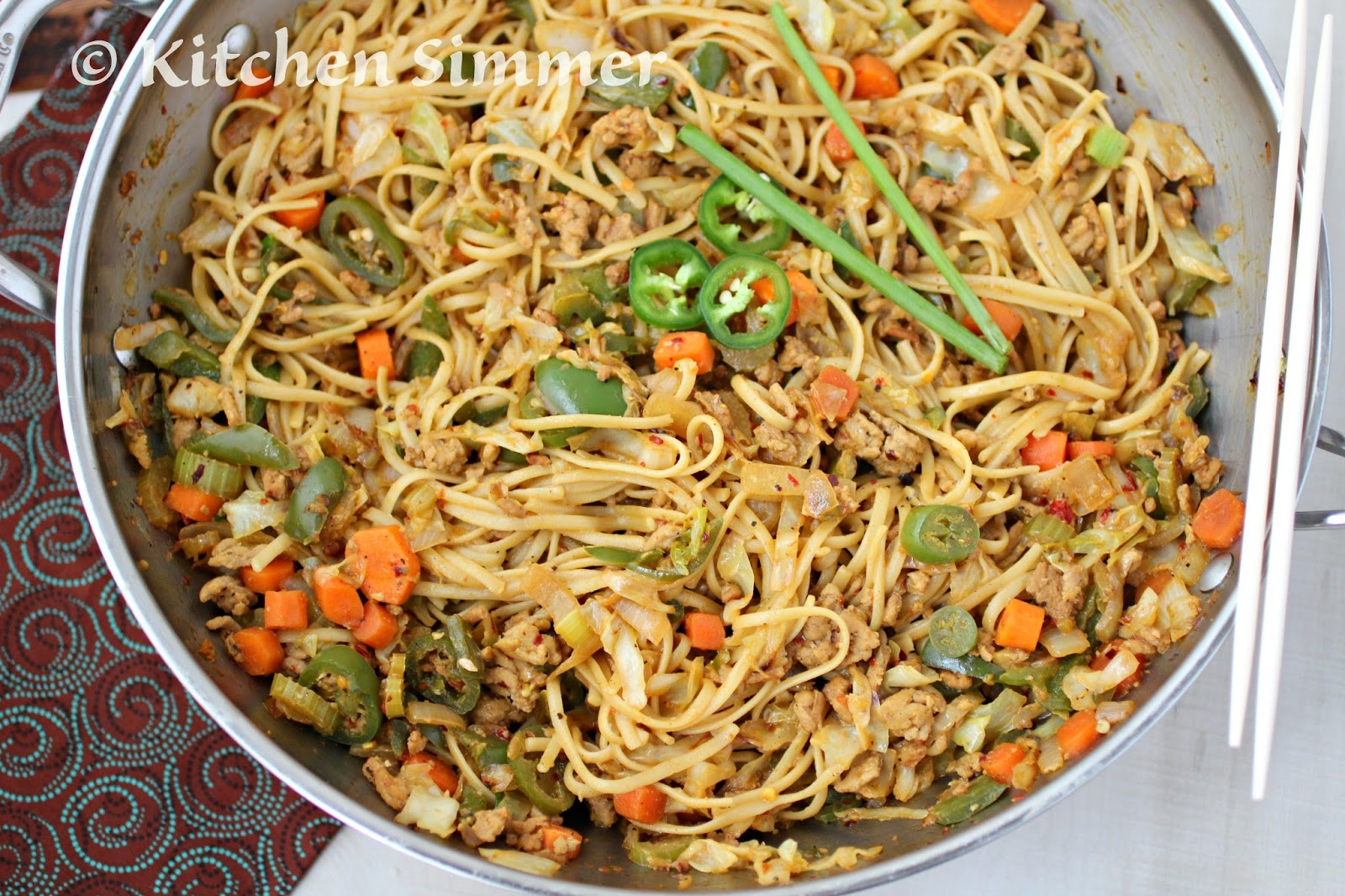 Kitchen Simmer Asian Curried Noodle Stir Fry