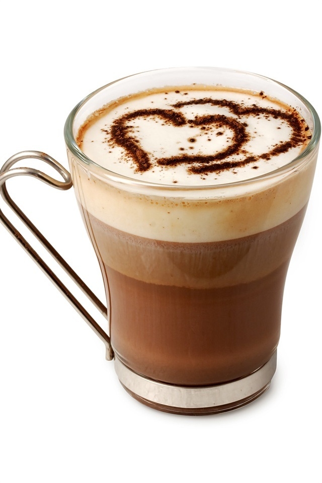 HD iPhone Coffe Heart Wallpaper