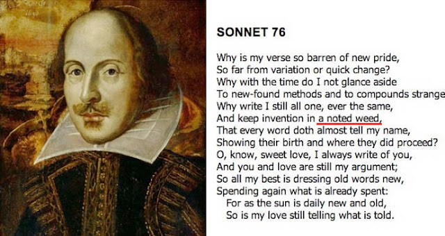 William Shakespeare talks about smoking weeds to find inspiration
