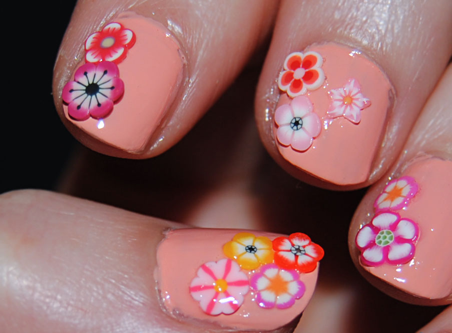 2. Fimo Flower Nail Designs for Beginners - wide 1