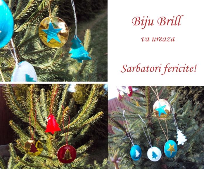 Biju Brill Merry Christmas Craciun Fericit Joyeux No 235 L