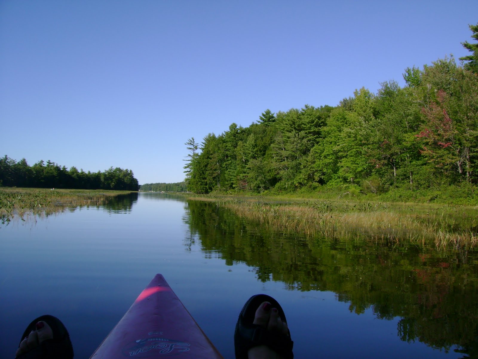 Recreational Kayaking in Maine Poland, Maine Middle and Upper Range Ponds