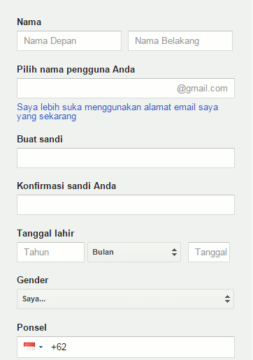 Kumpulan Contoh Membuat Akun Google | daftar cara buat akun google buat email baru di gmail Kumpulan Contoh Membuat Akun Google | daftar cara buat akun google buat email baru di gmail
