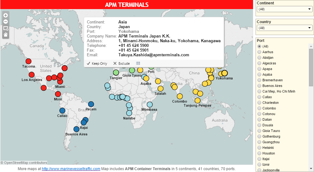 APM TERMINALS Marine Vessel Traffic