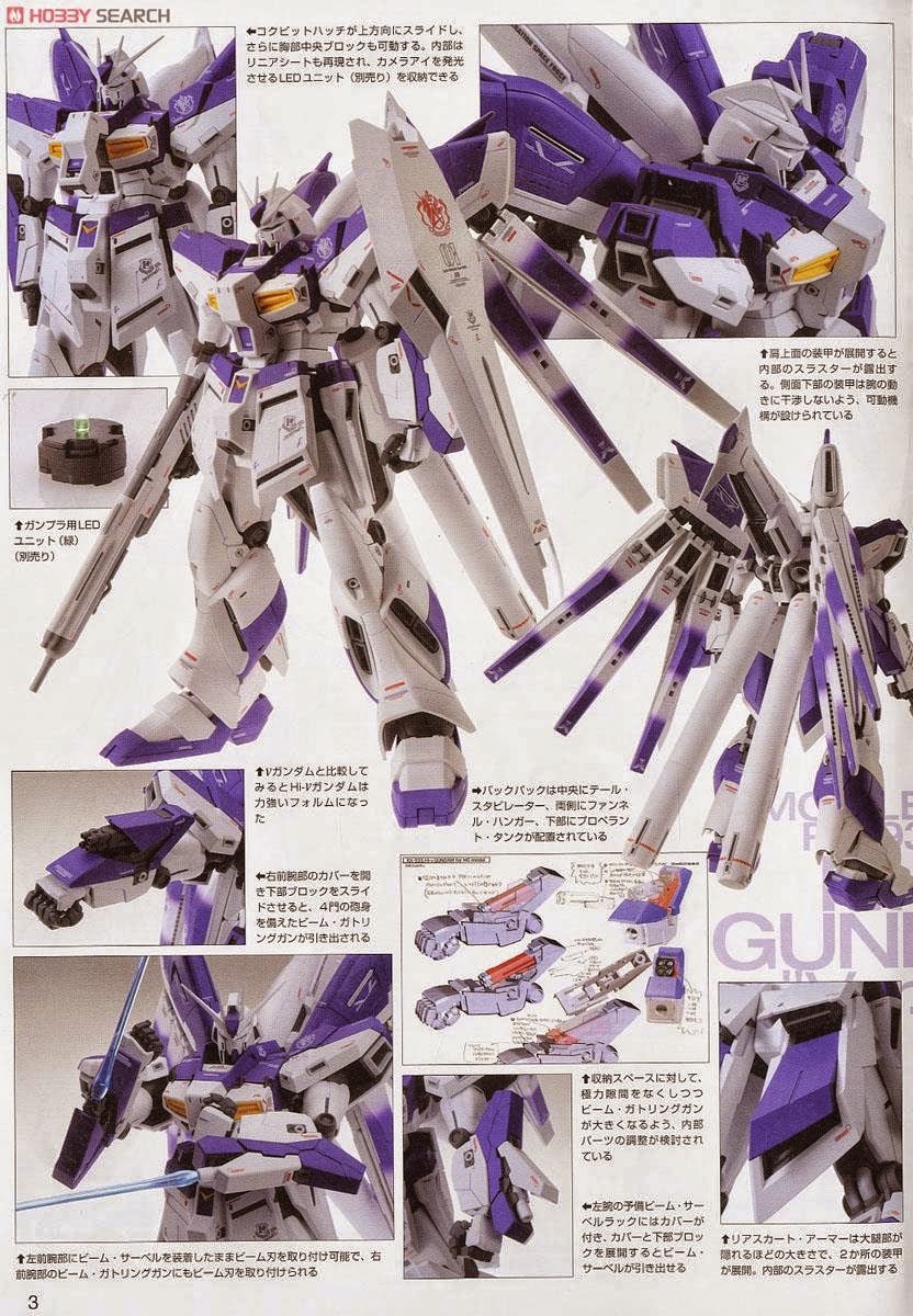 MG 1/100 Hi-Nu Gundam Ver. Ka (Instruction & Construction Manual