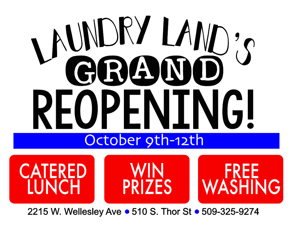 Inland Northwest Business Watch Laundry Land holding grand reopening!