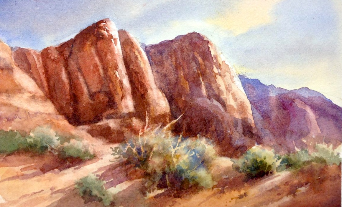 Roland Lee Travel Sketchbook Southern Utah Art Guild Paint Out at the