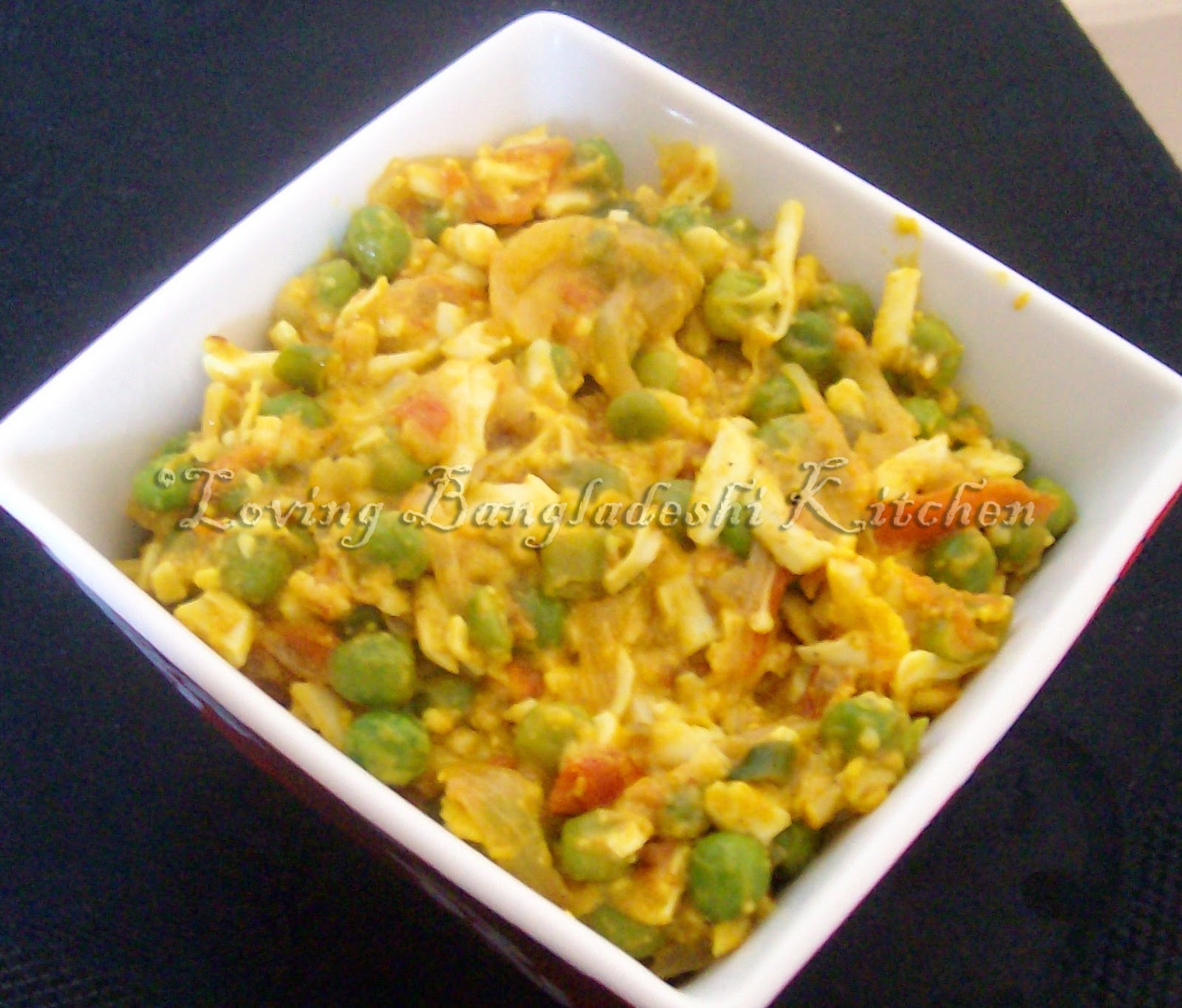 Loving Bangladeshi Kitchen(রান্নাঘর) EggPeas Curry(ডিম মটরশুঁটির তরকারি)