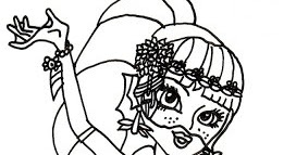 Monster High Coloring Pages: 13 Wishes Lagoona Blue Coloring Page