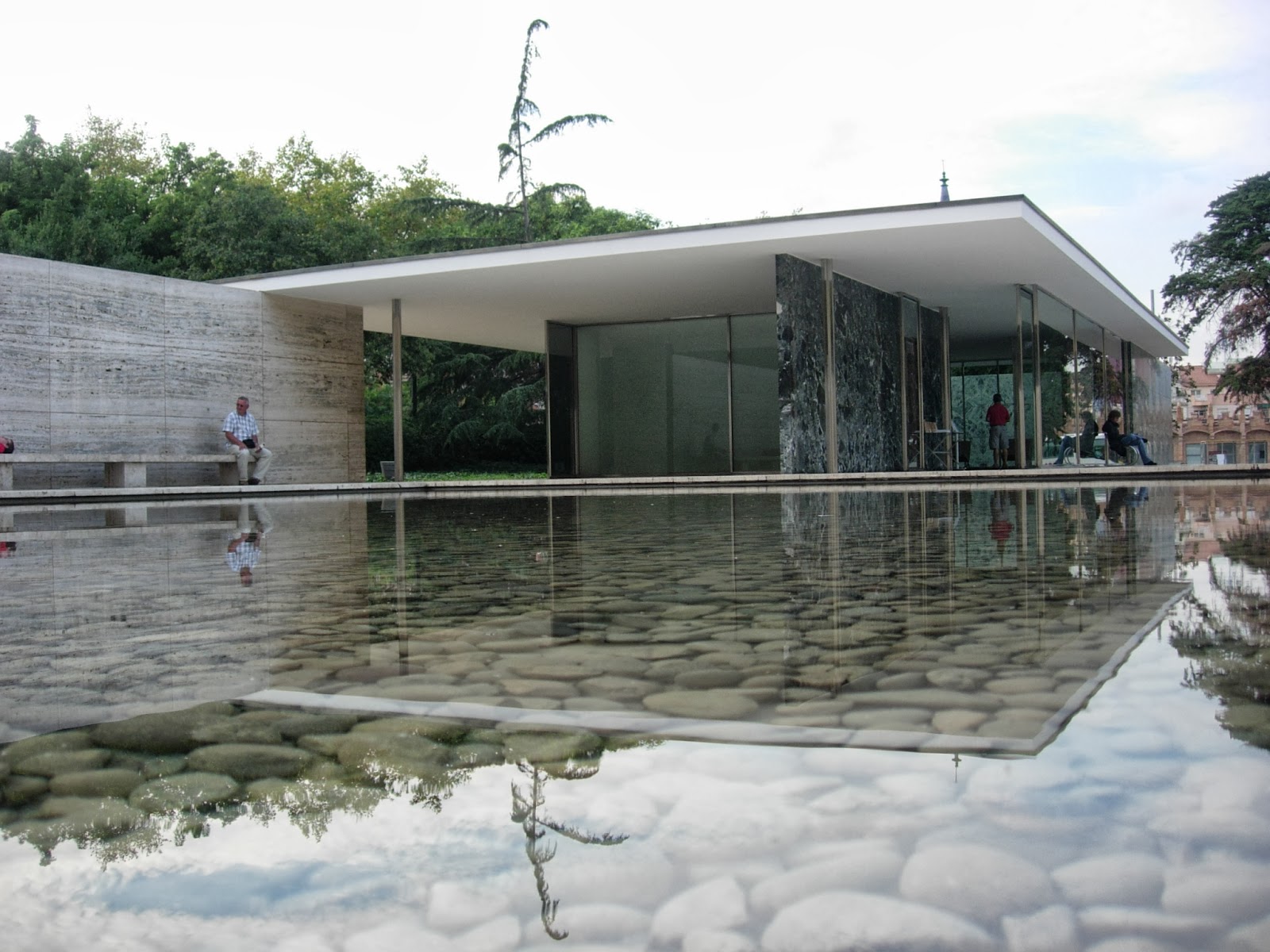 The Barcelona Pavilion by Mies van der Roher