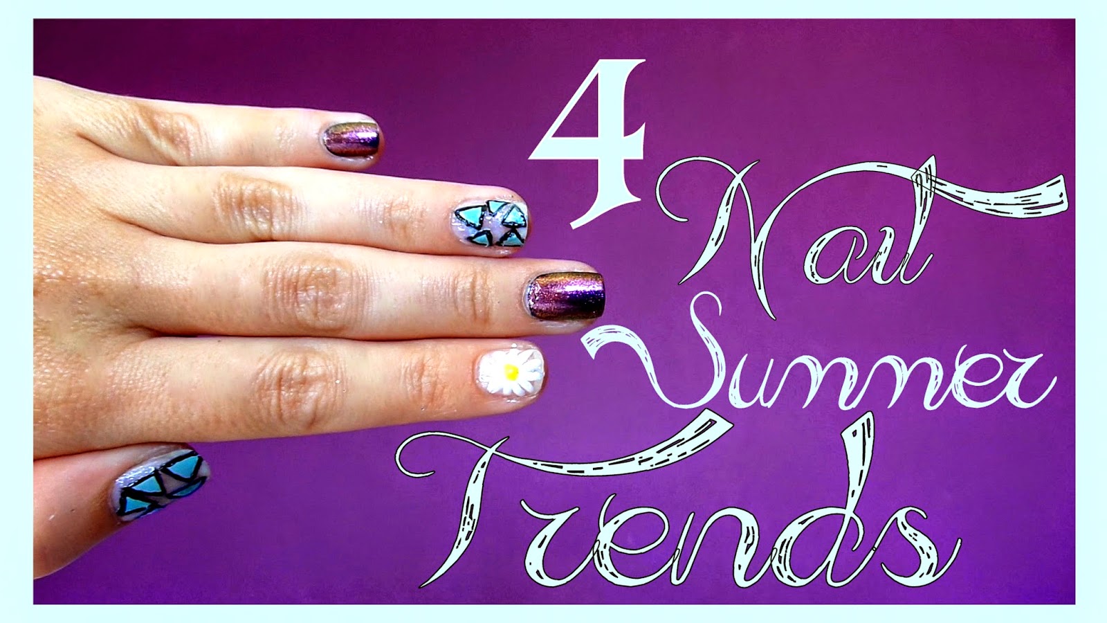 4. 2024 Summer Nail Trends: Teal Color - wide 5