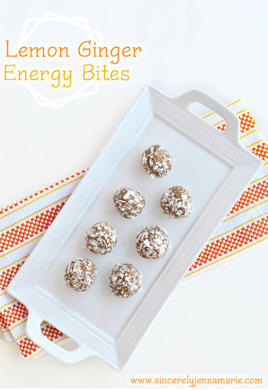 Sincerely Jenna Marie A St. Louis Life and Style Blog lemon ginger energy bitesSincerely