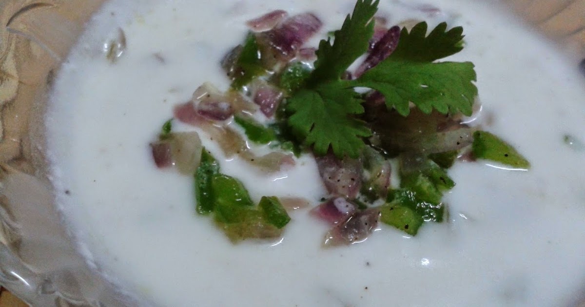 ONION CAPSICUM RAITA PAAKVIDHI
