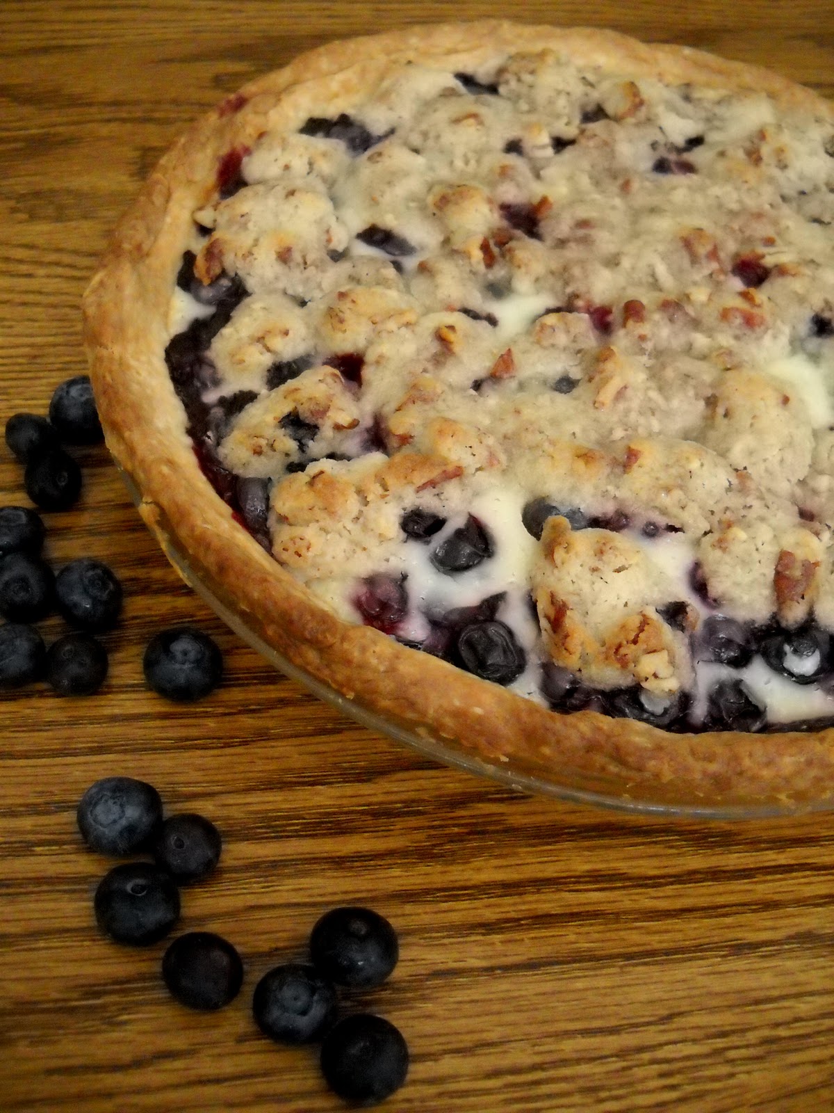 Sour Cream Blueberry Pie use vanilla instead of almond I think Sour