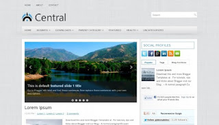 Central Blogger Template Download Central Blogger Template