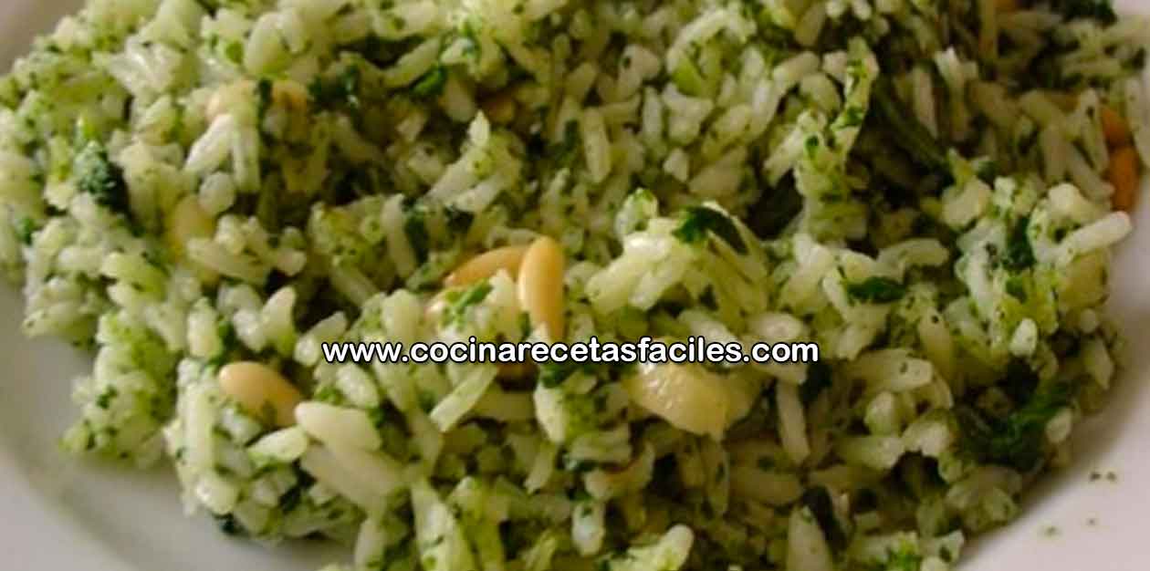 Receta de arroz con espinacas para Diabéticos - Cocina Receta de arroz con espinacas para Diabéticos - Cocina
