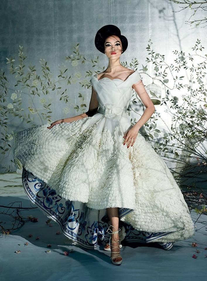 Christian Dior “Rue de Paris” Haute Couture wedding dress, photographed by Anna Rosa Krau