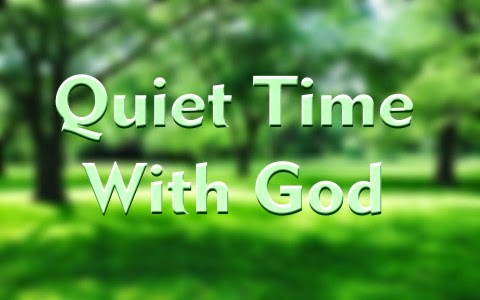 having a daily quiet time with God