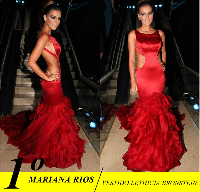 A atriz Mariana Rios esbanjou boa forma no vestido mega decotado assinado por Lethicia Bronstein e usando jóias Vivara e Carla Amorim BAILINHO DE CARNAVAL_mariana rios_LETHICIA BRONSTEIN_vestido decotado_vestido vermelho_vestido com calda