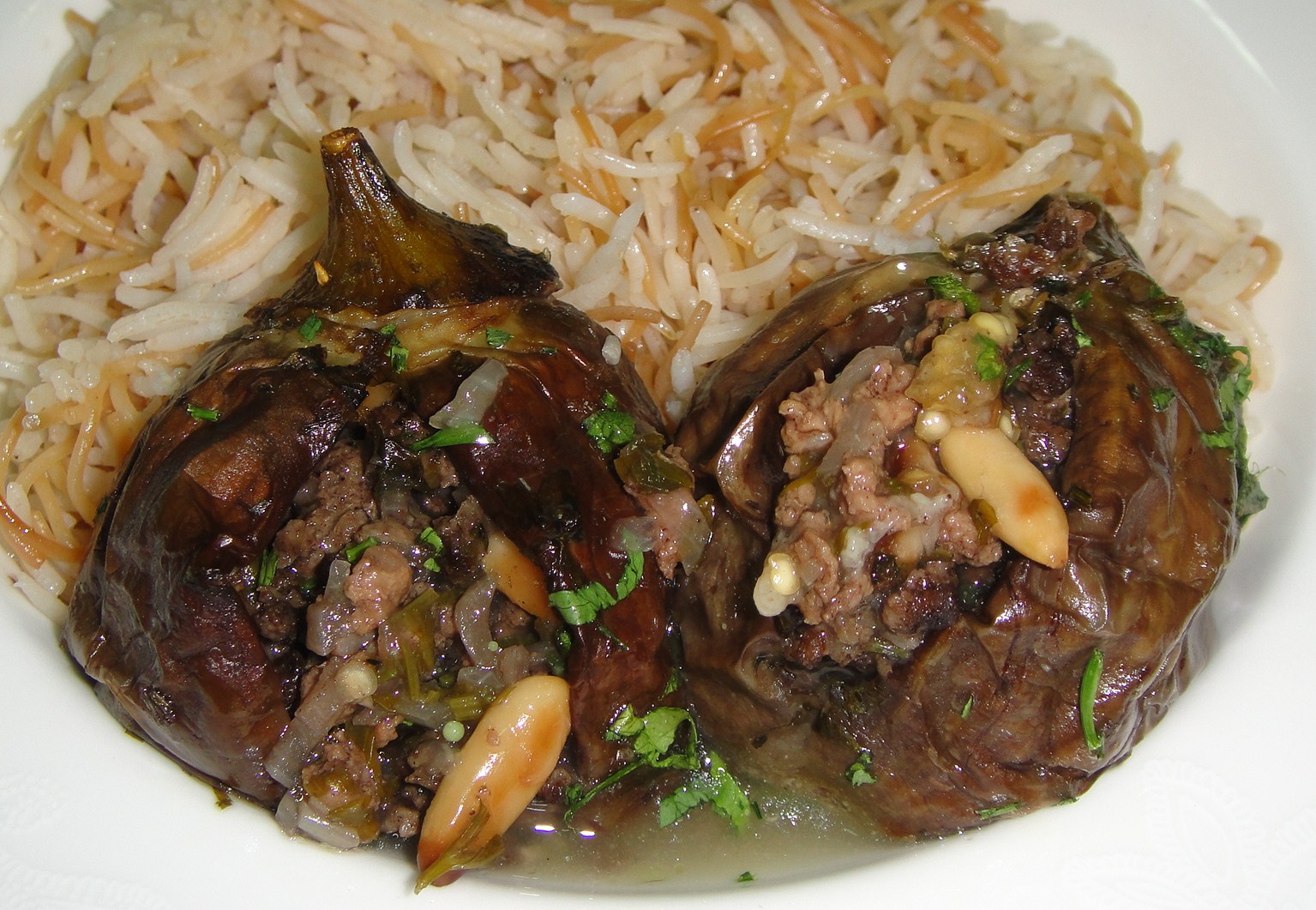 Maryam's Culinary Wonders 122. Stuffed Baby Aubergines