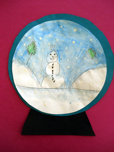 a faithful attempt: Snow Globe Drawings