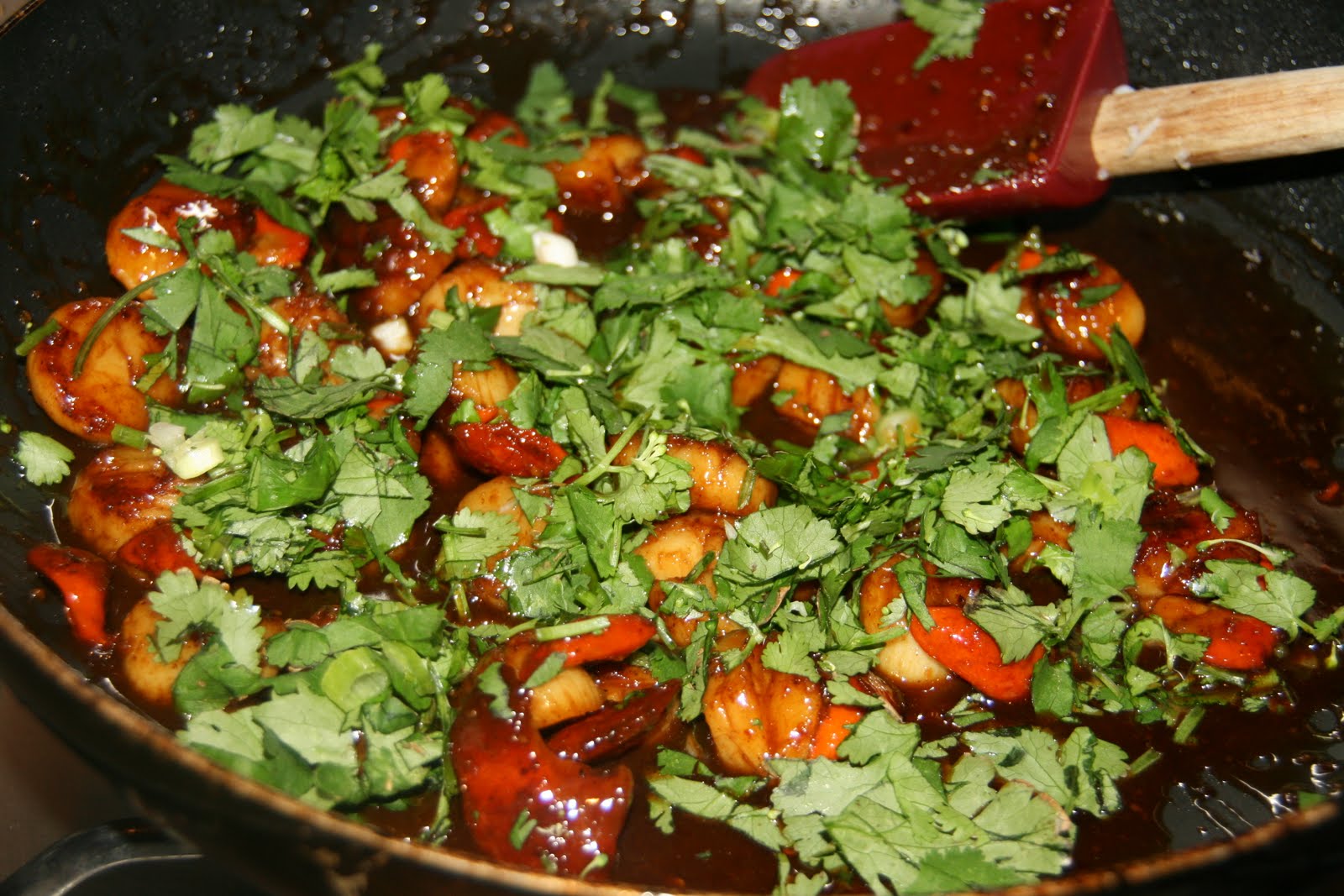 My Jamie Oliver Experiment Sticky PanFried Scallops, Sweet Chilli