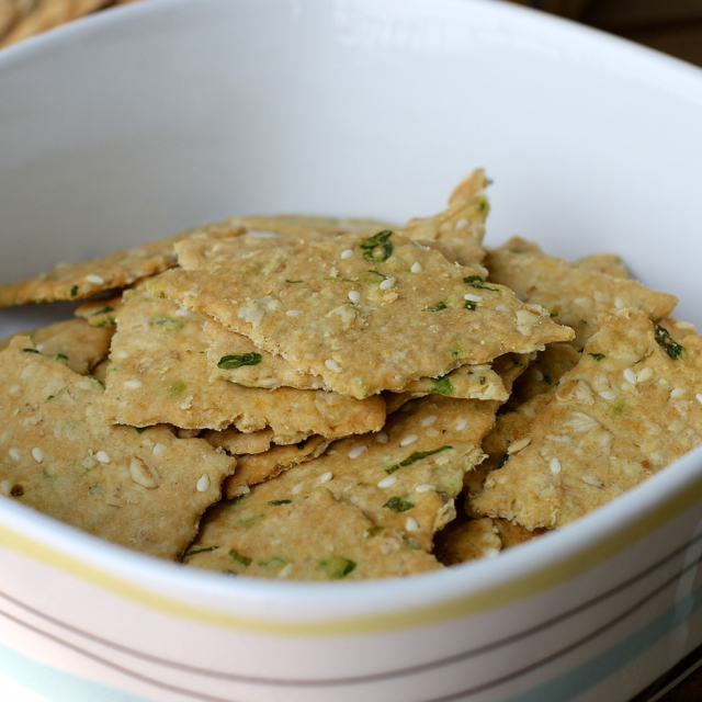 pepsakoy Spring onion & Sesame Oat Crackers