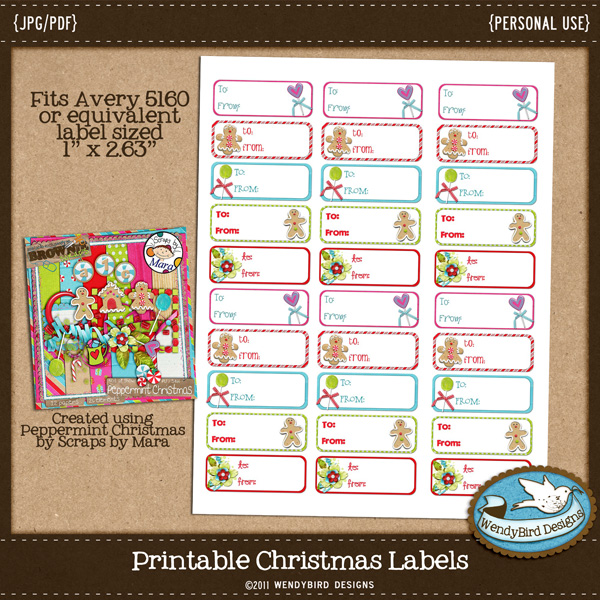 5160 christmas template