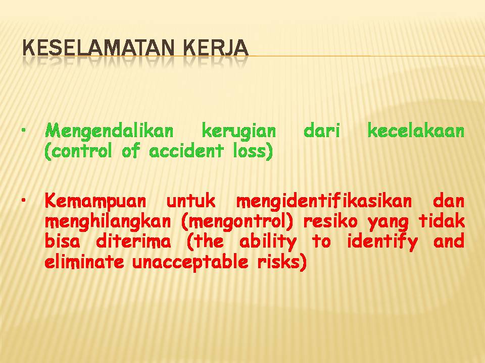 Zaenal Abidin Keselamatan Kerja