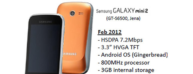 Samsung Galaxy Mini 2 Leaked Samsung Galaxy Mini 2