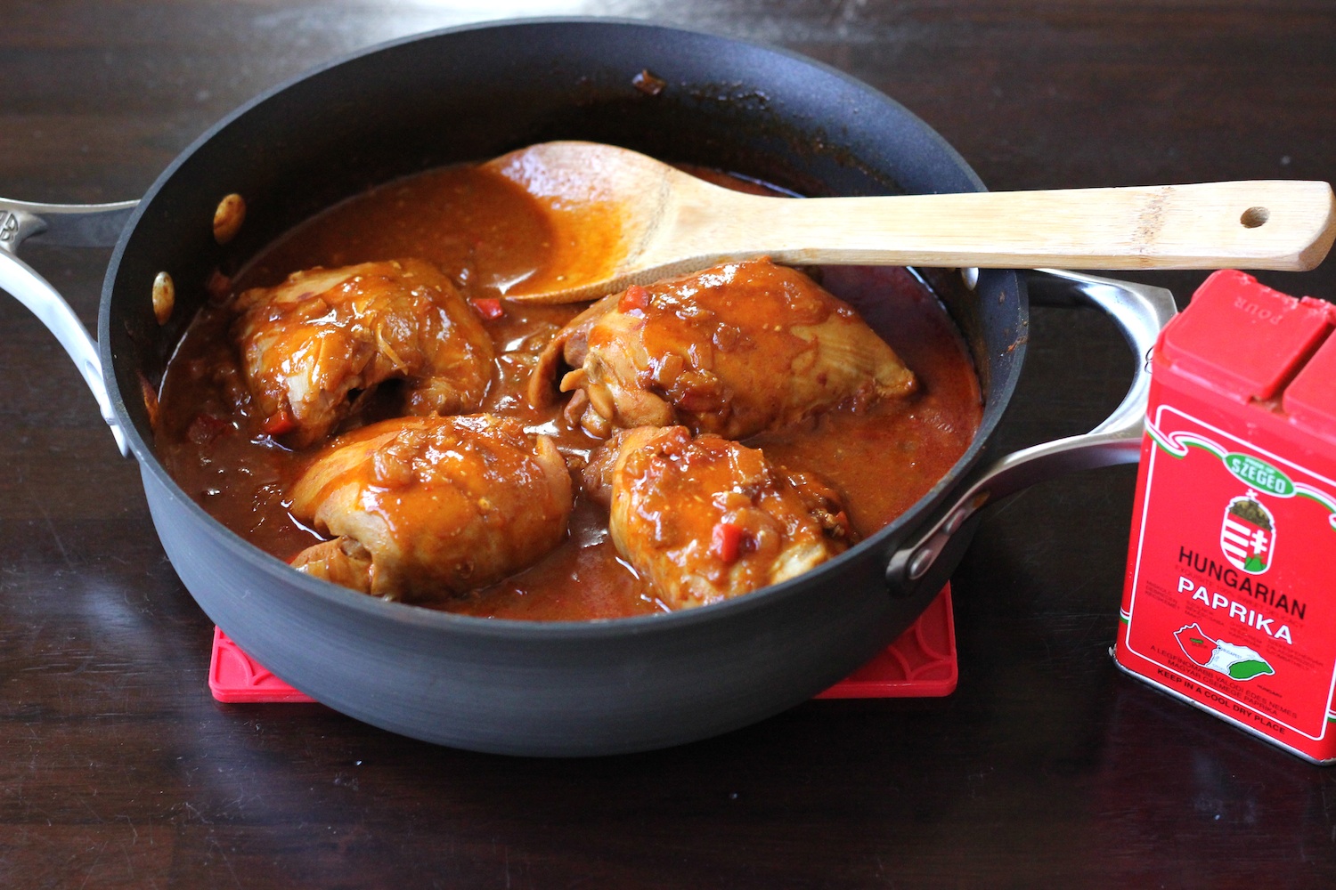 The Lucky Penny Blog Braised Paprika Chicken