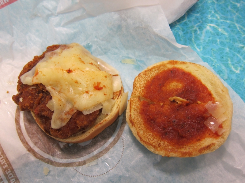 Review Burger King Chicken Parmesan Sandwich Brand Eating