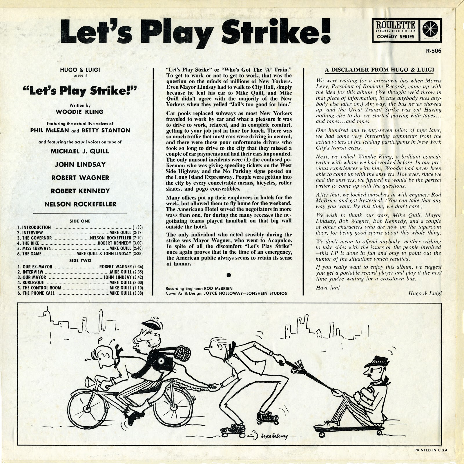 Vintage Standup Comedy Hugo & Luigi Let's Play Strike 1963