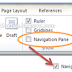 Navigation Pane Pada Microsoft Word 2010