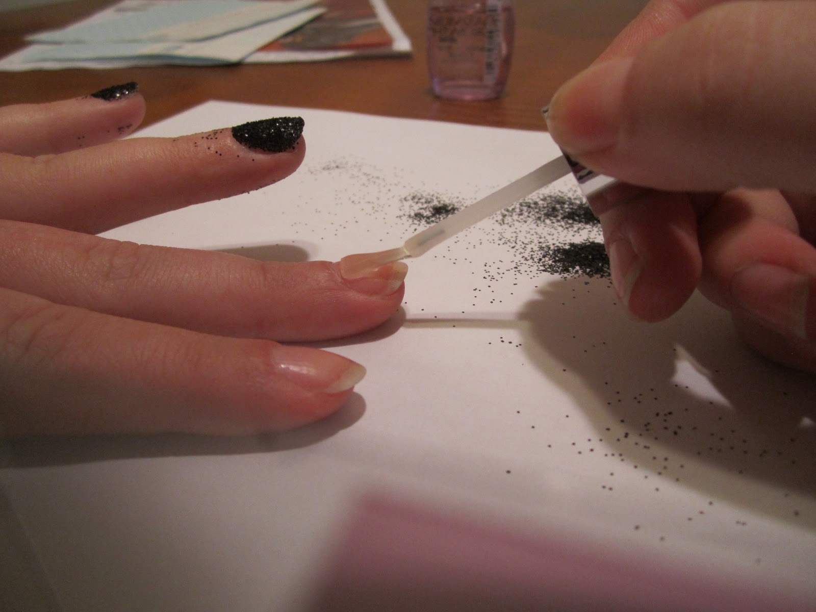 The glitter that has now found a home in every nook and cranny of my The glitter that has now found a home in every nook and cranny of my