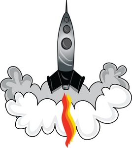 Cartoon Rocket Explosion
