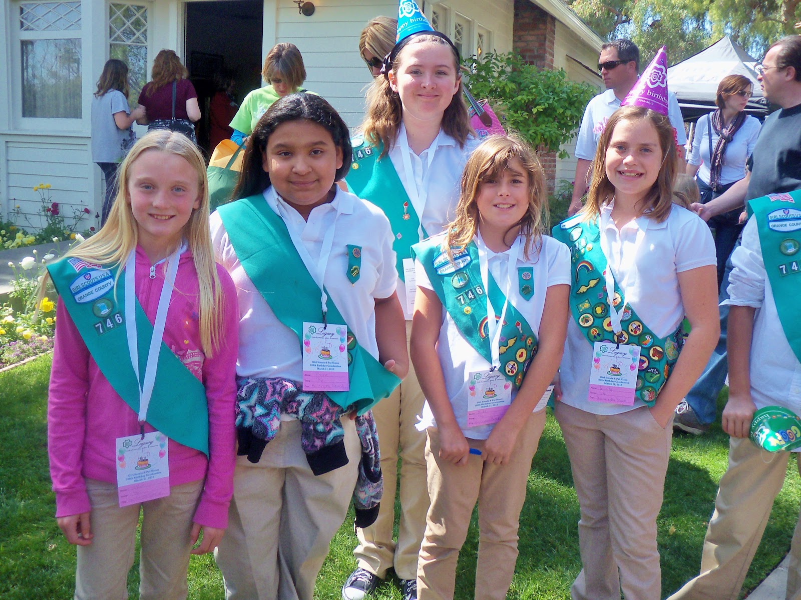 HUNTINGTON BEACH GIRL SCOUT TROOP 746 GIRL SCOUTS 100th YEAR CELEBRATION